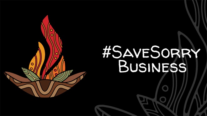 save sorry business graphic